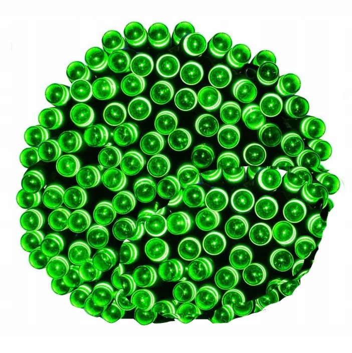 ZEWNĘTRZNE LAMPKI CHOINKOWE 200 LED ZIELONE