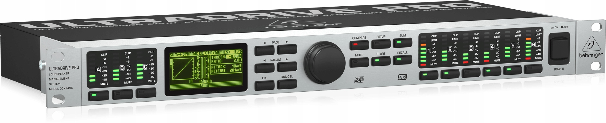 Behringer DCX2496 Cyfrowy Procesor Głośnikowy Przetwornik 24-bit/96kHz