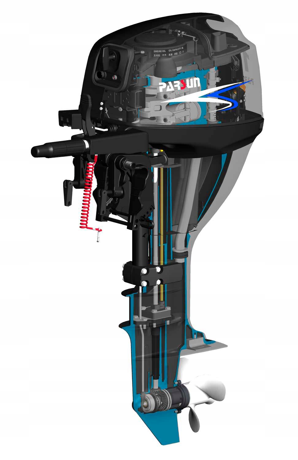 Silnik zaburtowy PARSUN F9.9BML 15KM RUMPEL L Kod producenta F9.9BML