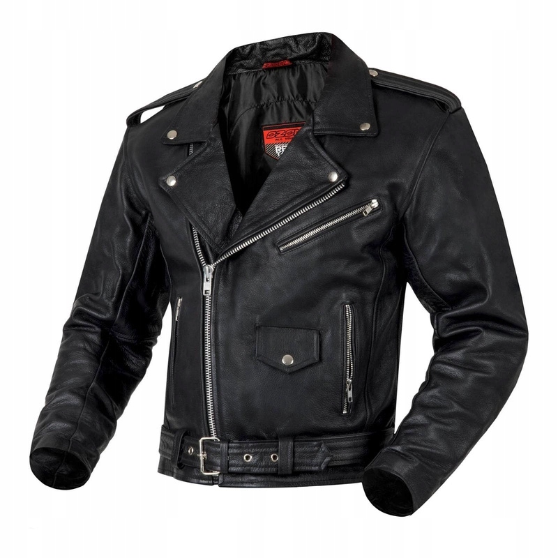Motocyklová bunda Ozone Ramones Black kožená ramoneska Darčeky