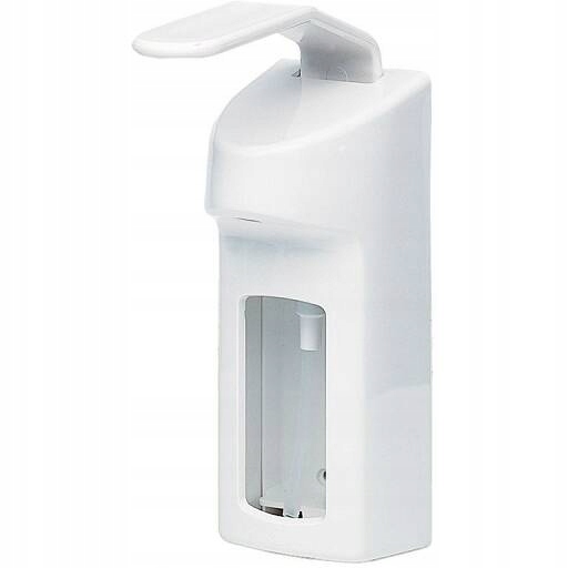 Lakťový dávkovač na tekuté mydlo 0,5 l Biely s nádobou zdarma