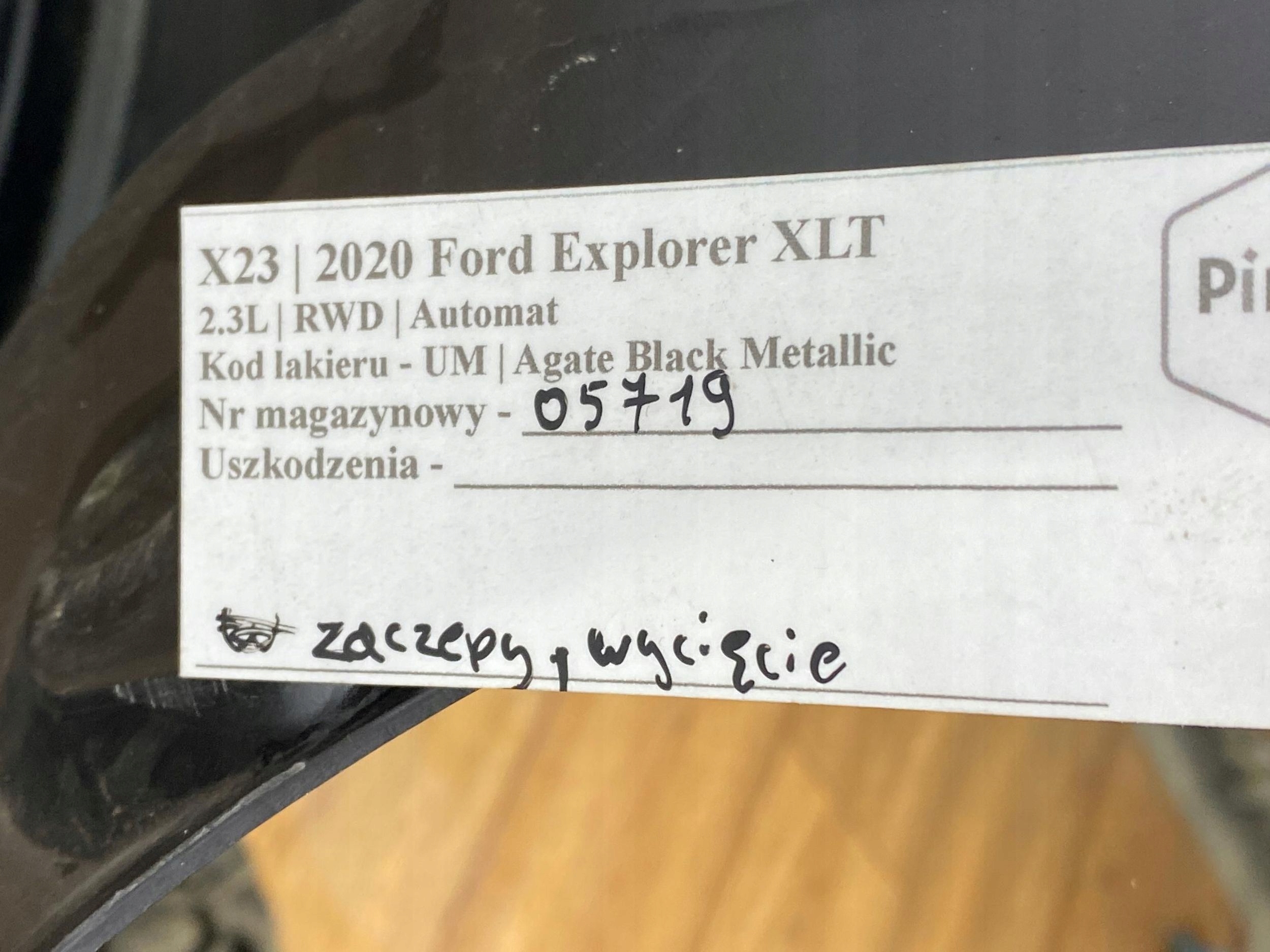 bumper rear part rear Ford Explorer MK6 20+