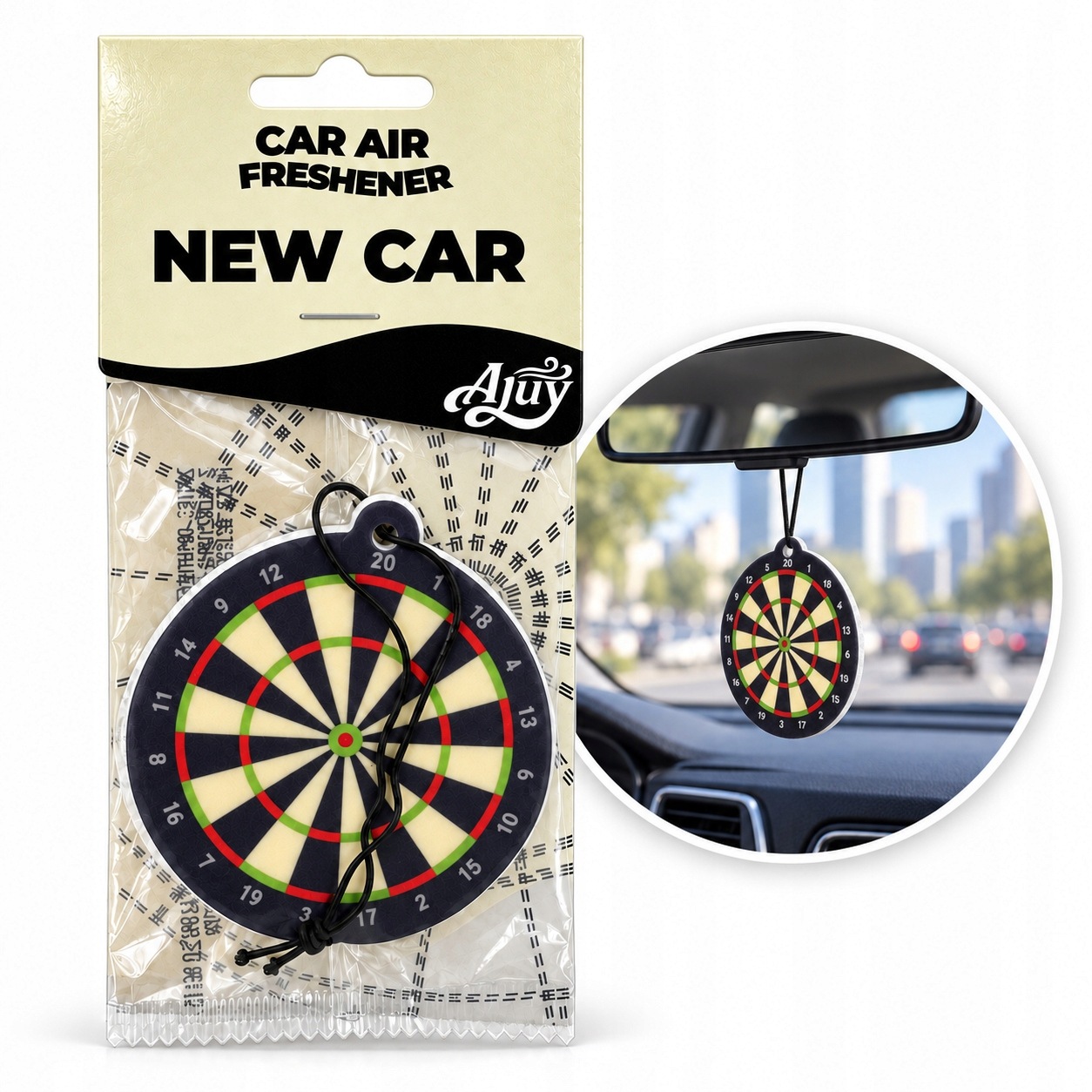 Premium Dart Zawieszka Zapachowa do Auta New Car Tarcza do Darta Sizalowa