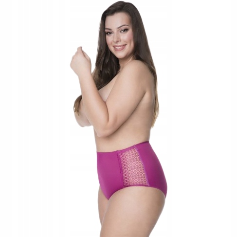 

Julimex wysokie figi z koronką Opal Pur roz. XL