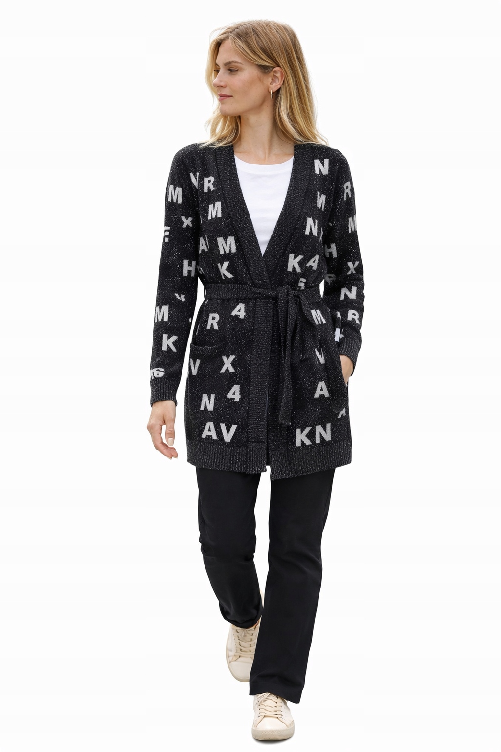 Armani Exchange Dámský Žakárový Kardigan S Páskem S I3C