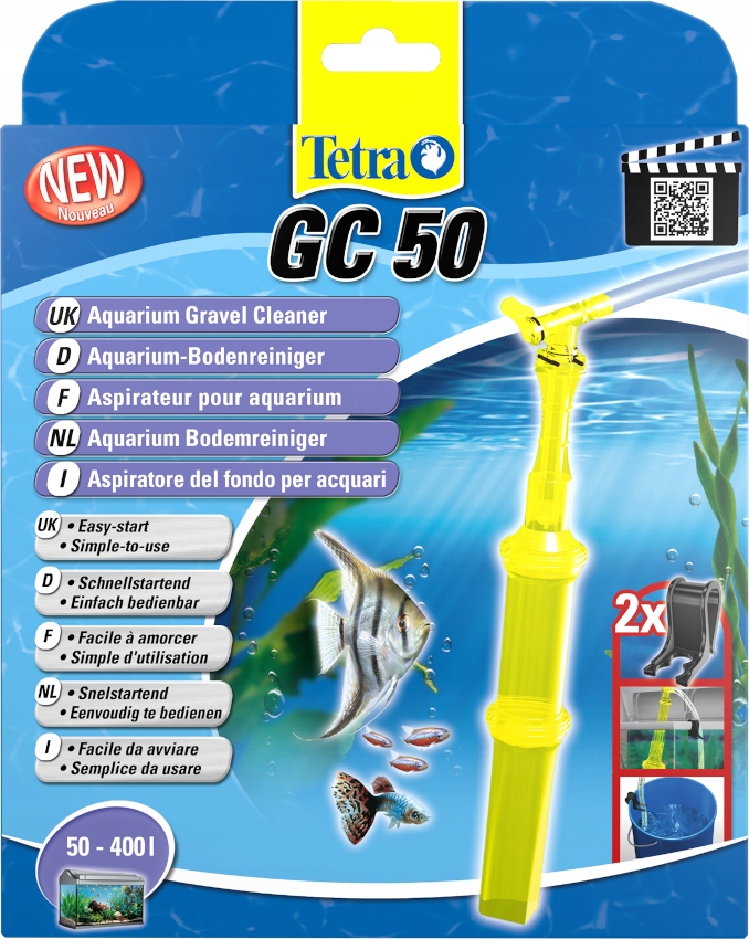 Levně Tetra GC-50 Odmulčovač S Ventilem Pro Akvárium