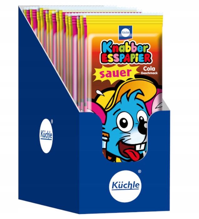 Levně Küchle jedlý papír, kyselá chuť coly a višeň, 20 Ks