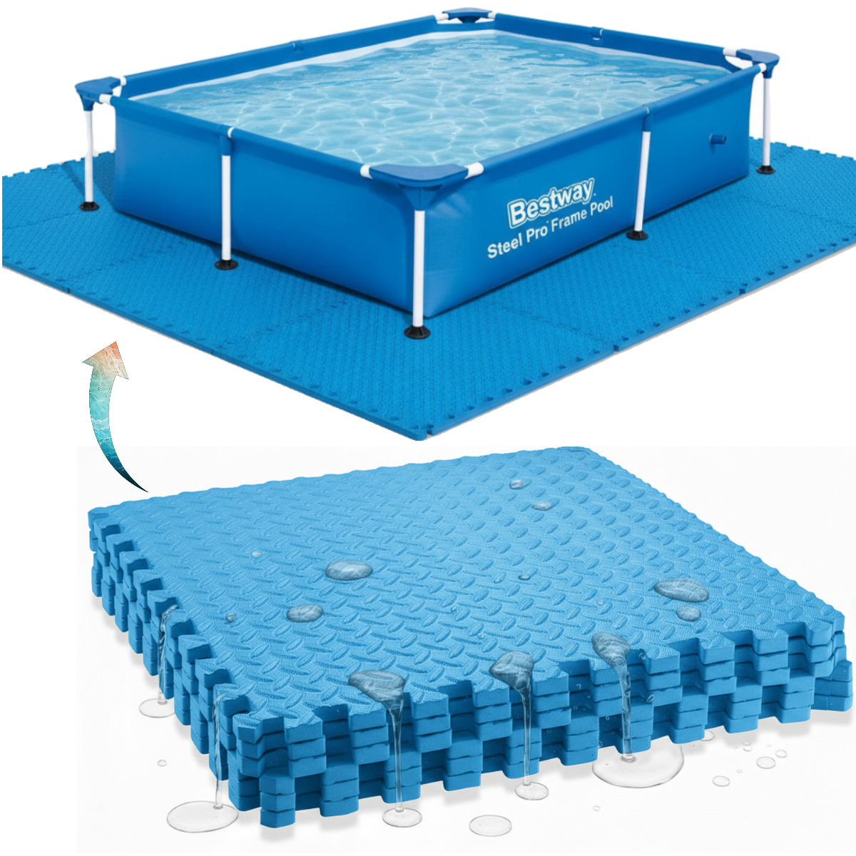 Penová podložka pod bazén pre roštový bazén Bestway 56040