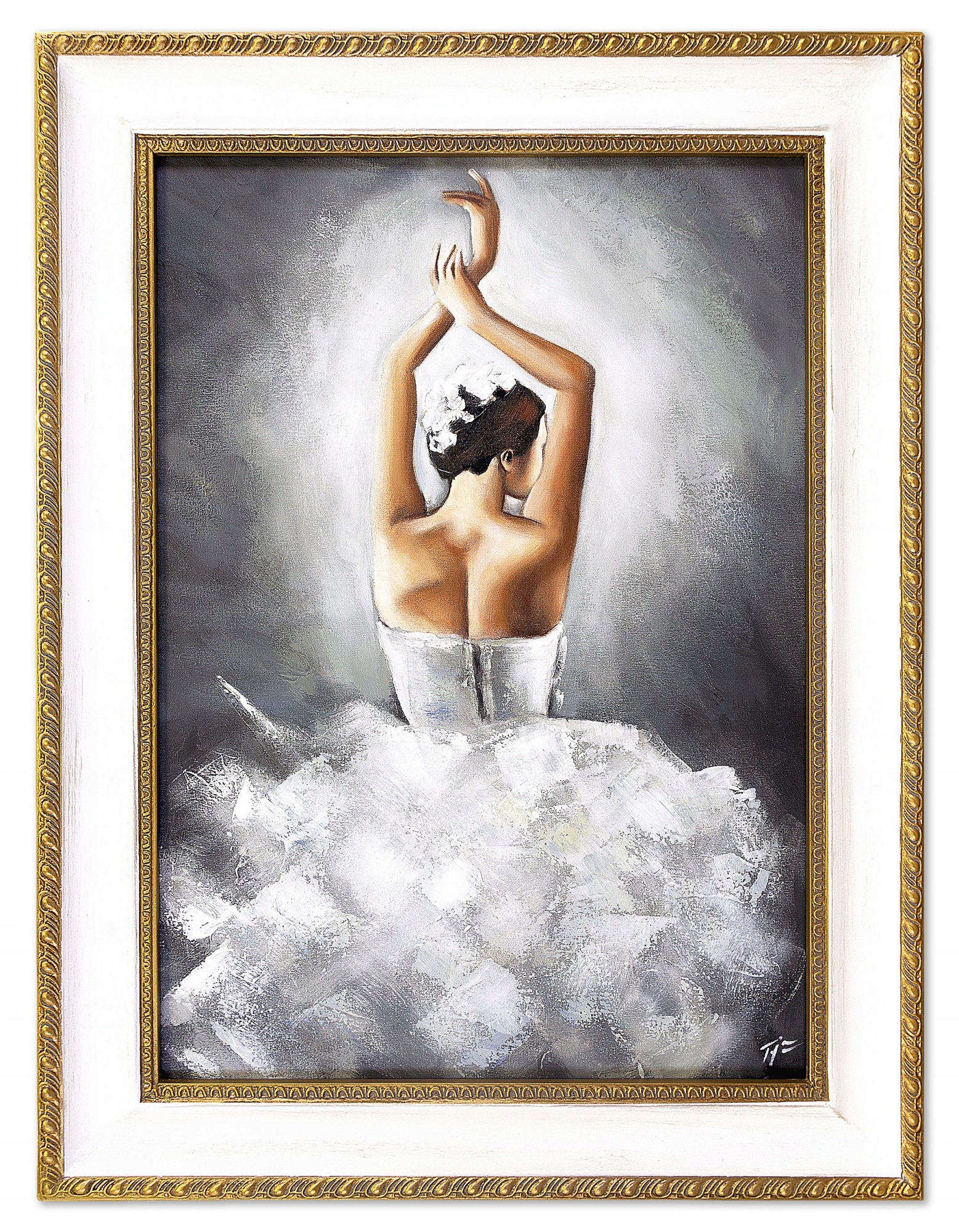 Obraz-Nástenná Dekorácia Gobi Olejomaľba Ručne maľovaná baletka s rámom