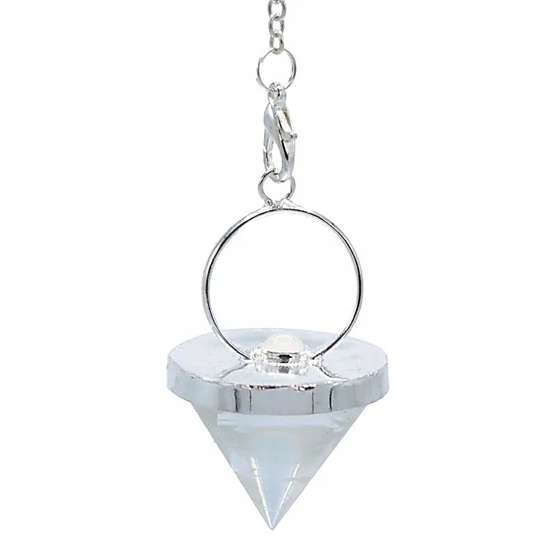 Wahadełko wahadło Kryształ Górski z Kamieniem Księżycowym 3,2cm