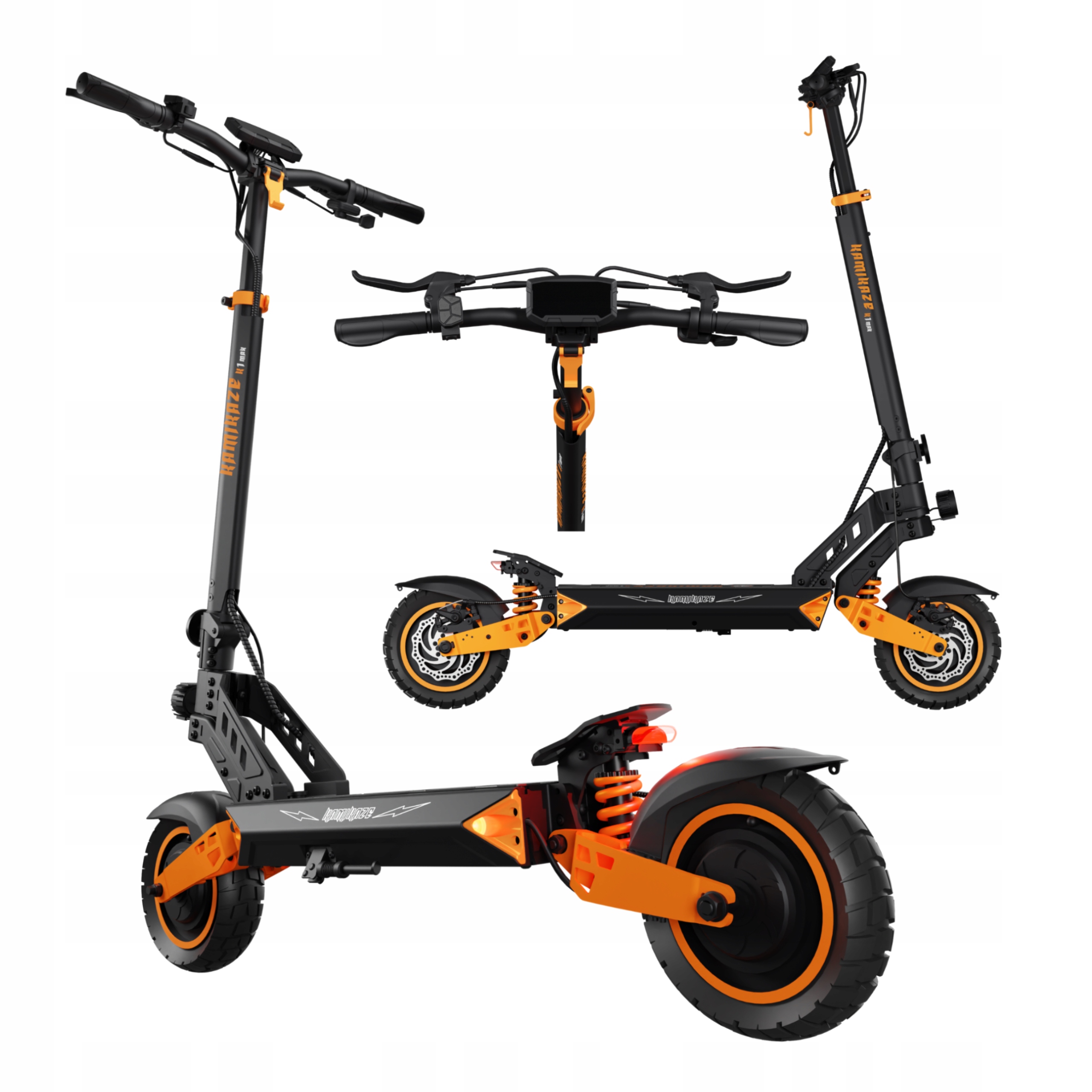 Elektryczny skuter Kamikaze K1 Max 2000 W czarny składany do 80 km