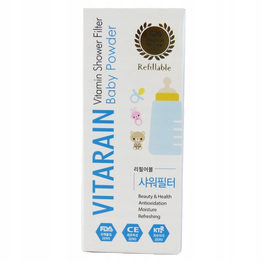 FILTR PRYSZNICOWY ZAPACH BABY POWDER VITARAIN EAN (GTIN) 8809571411954