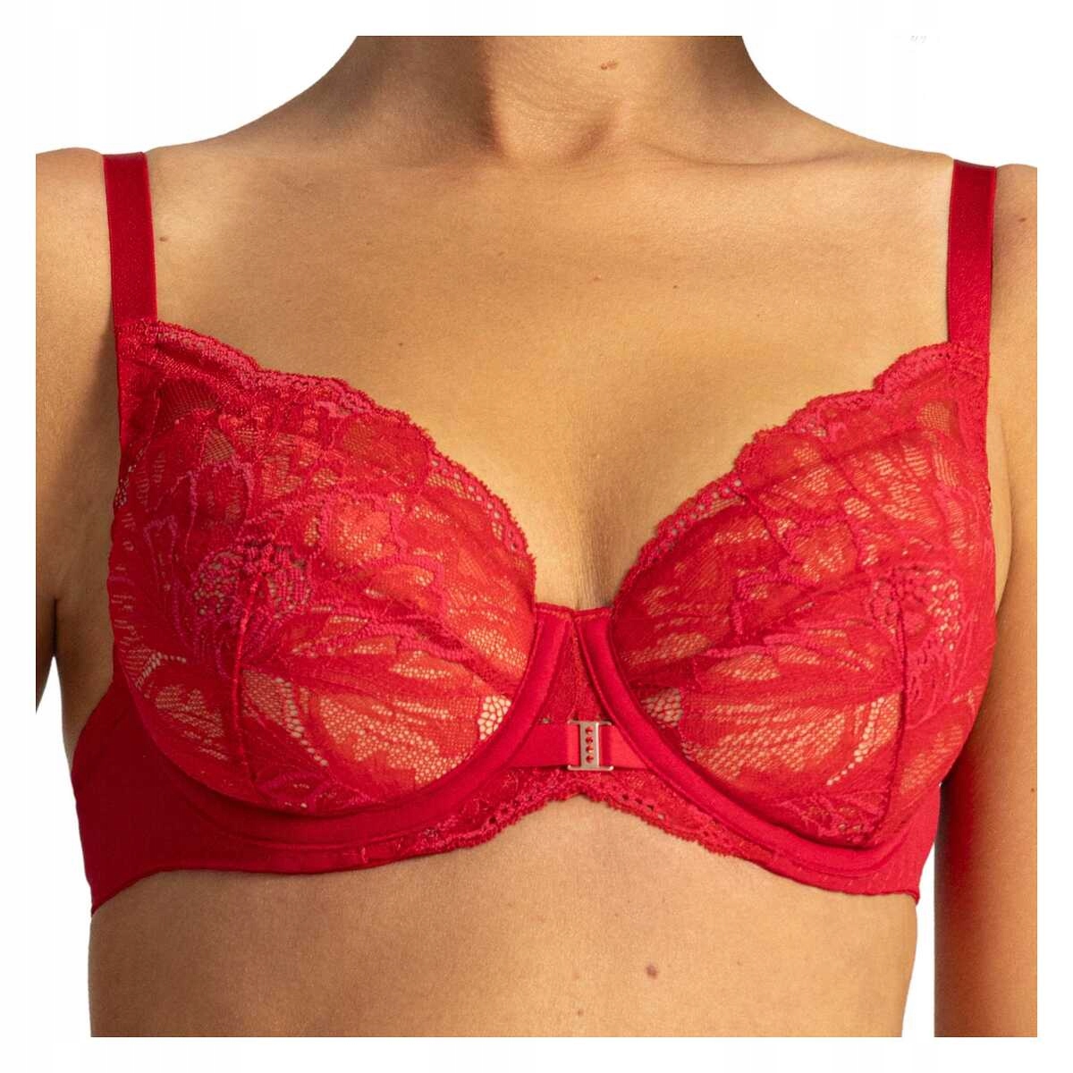 Ava Push up podprsenka Grace 2156 červená barbados 70C