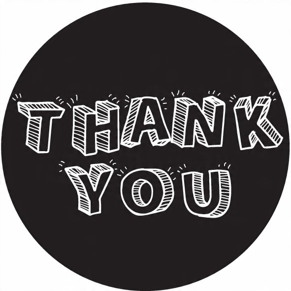 

Naklejki thank you ozdobne 10 sztuk