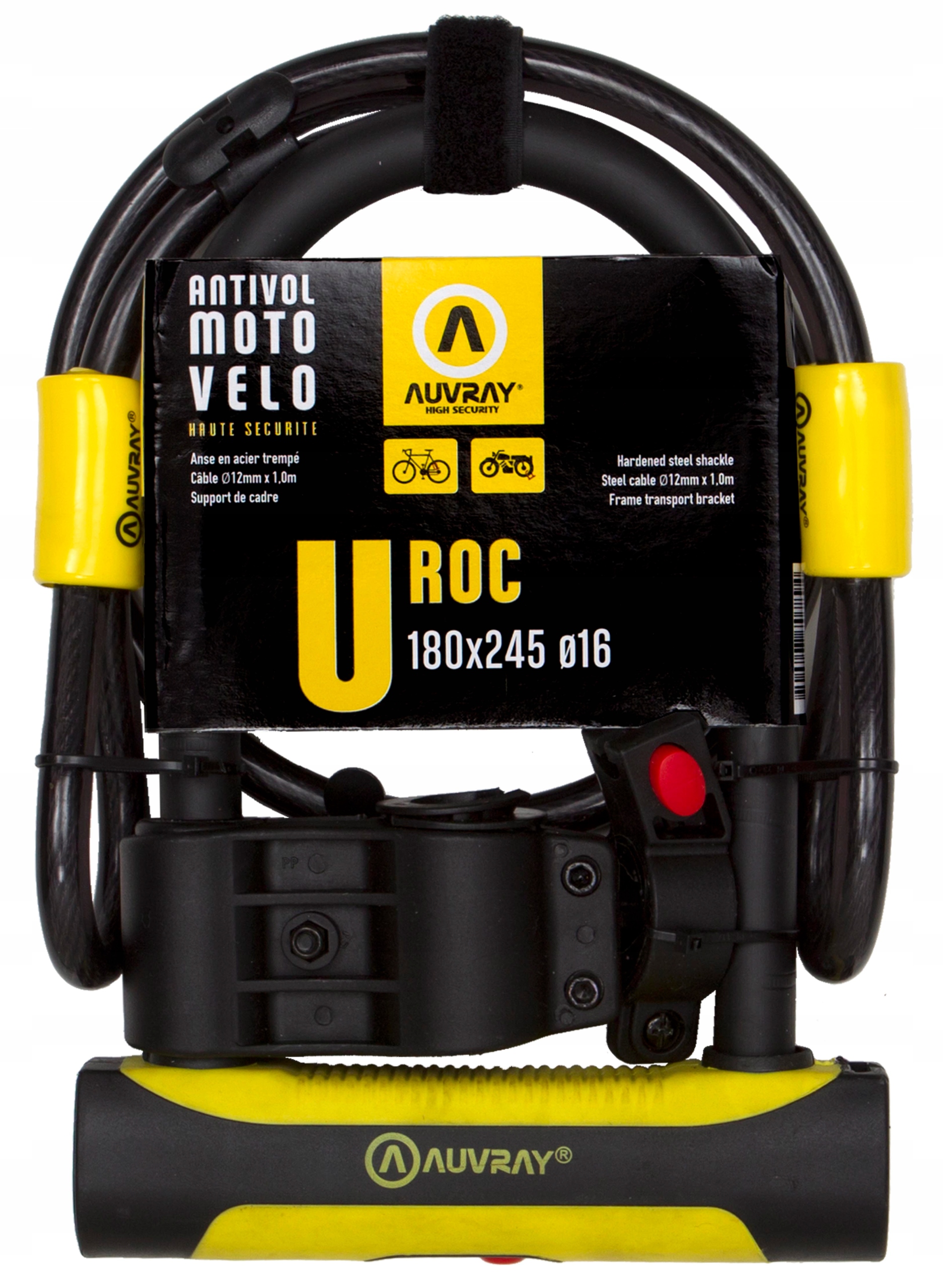 

Zapięcie U-lock U-roc Uchwytem 180 X 245MM Auvray