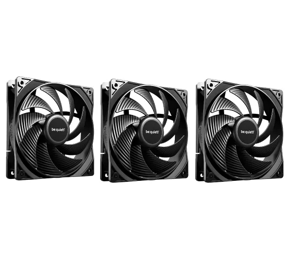 Zestaw wentylatorów be quiet! Pure Wings 3 Pwm Hs 120mm 3szt. Czarny