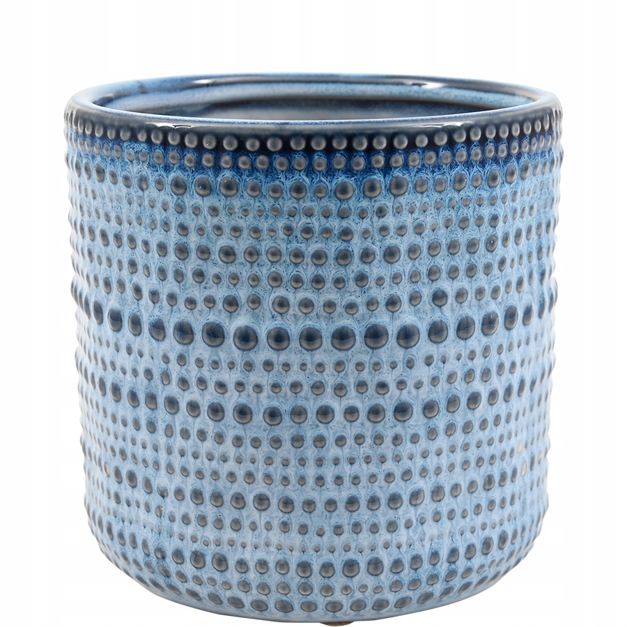 

Doniczka Niebieska Ceramiczna 16,x15cm Osłonka