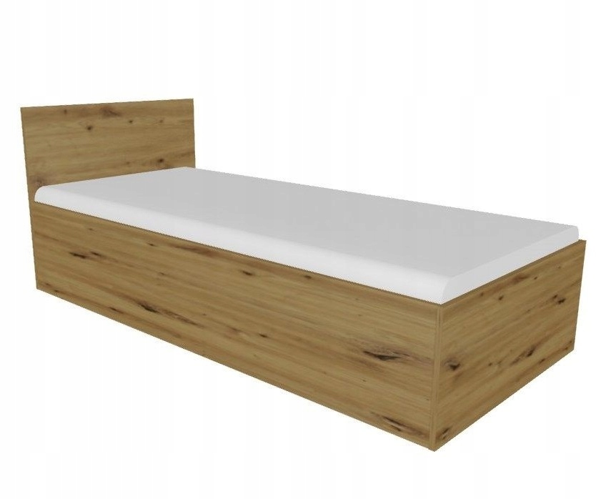 Łóżko ANDREA 80x200 cm z pojemnikiem dąb artisan