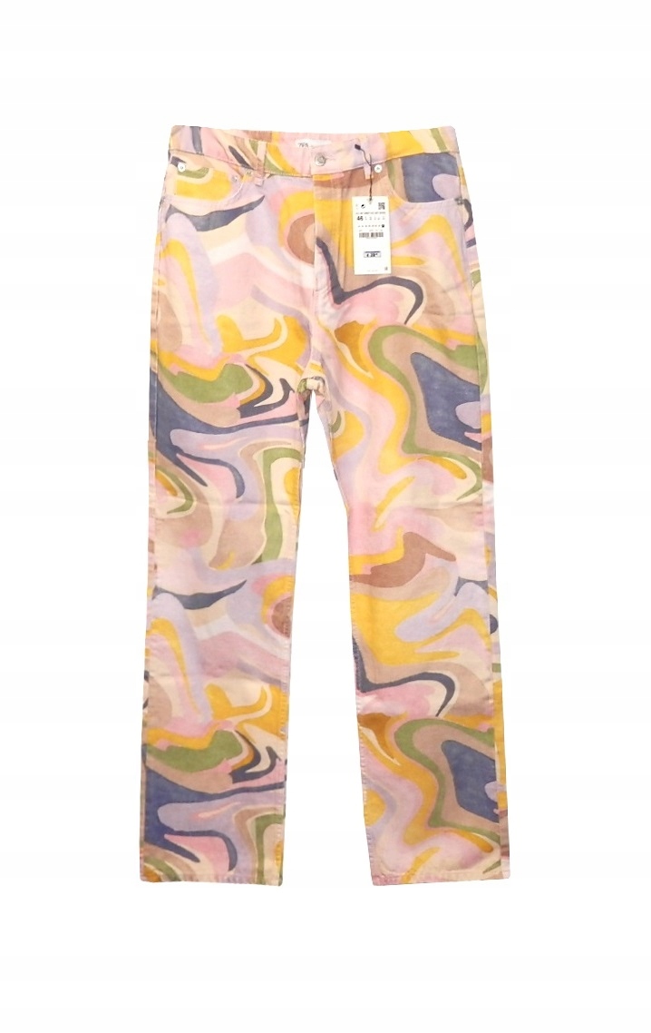 Dámské Kalhoty Zara Bavlna Jeans Barevné vel. 46