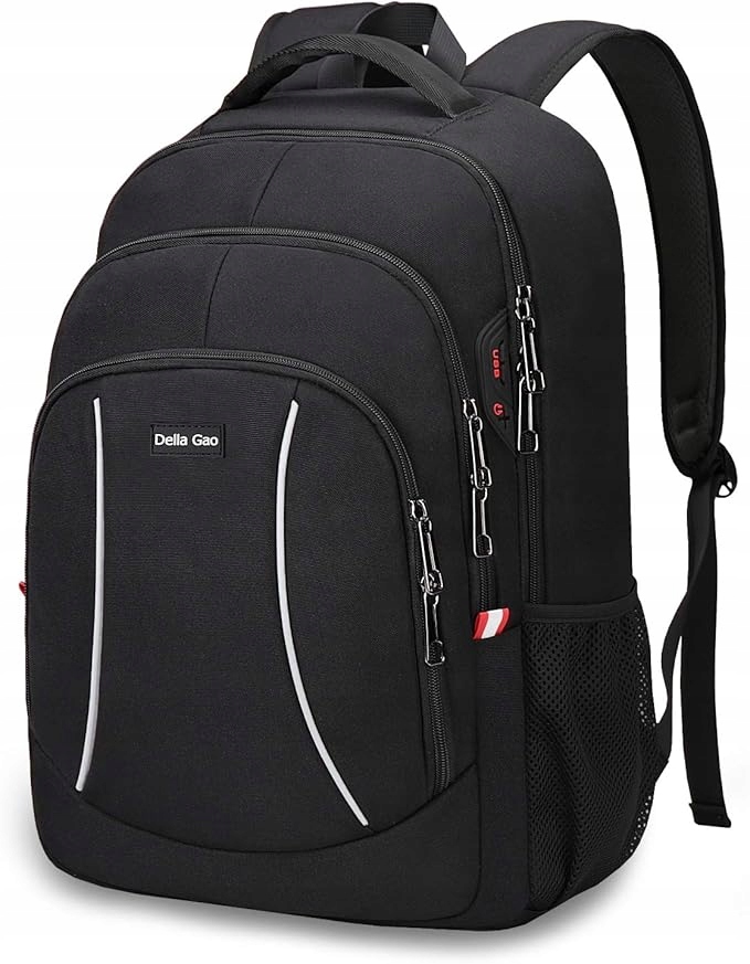 Školní batoh cestovní na notebook 15,6" Pevný A Odolný Černý Unisex