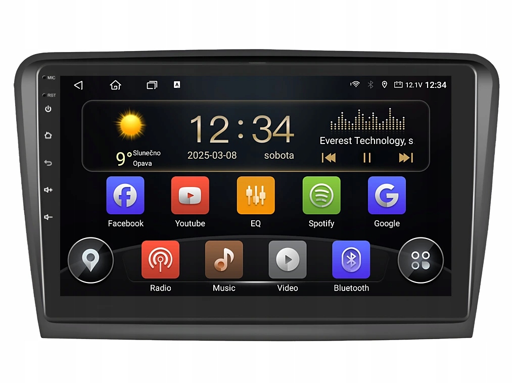 Isudar 2DIN autorádio T72-IEV03 Android, Škoda Superb II