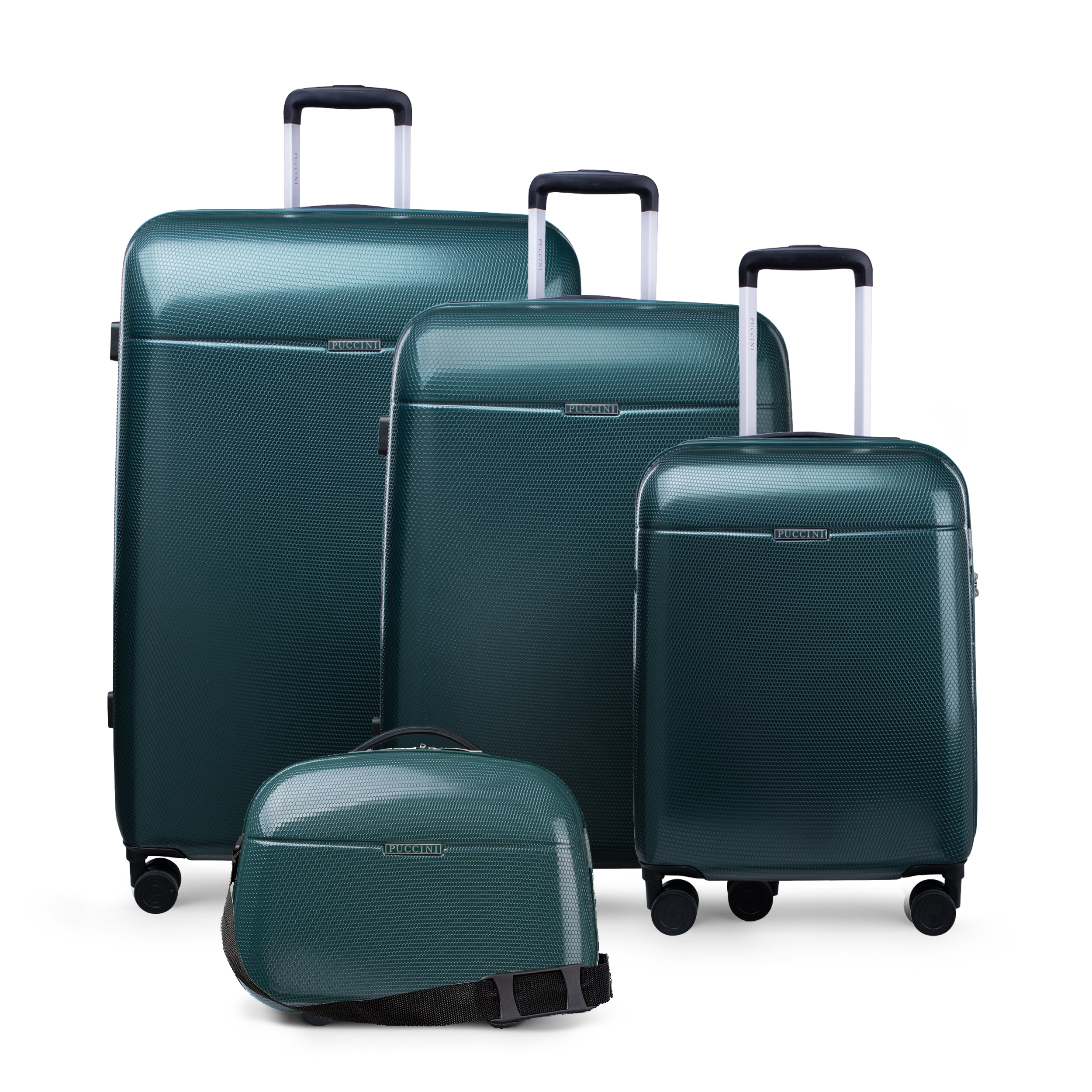 Puccini Zestaw Walizek Podróżnych Kuferek Pc Poliwęglan Polikarbon 4w1