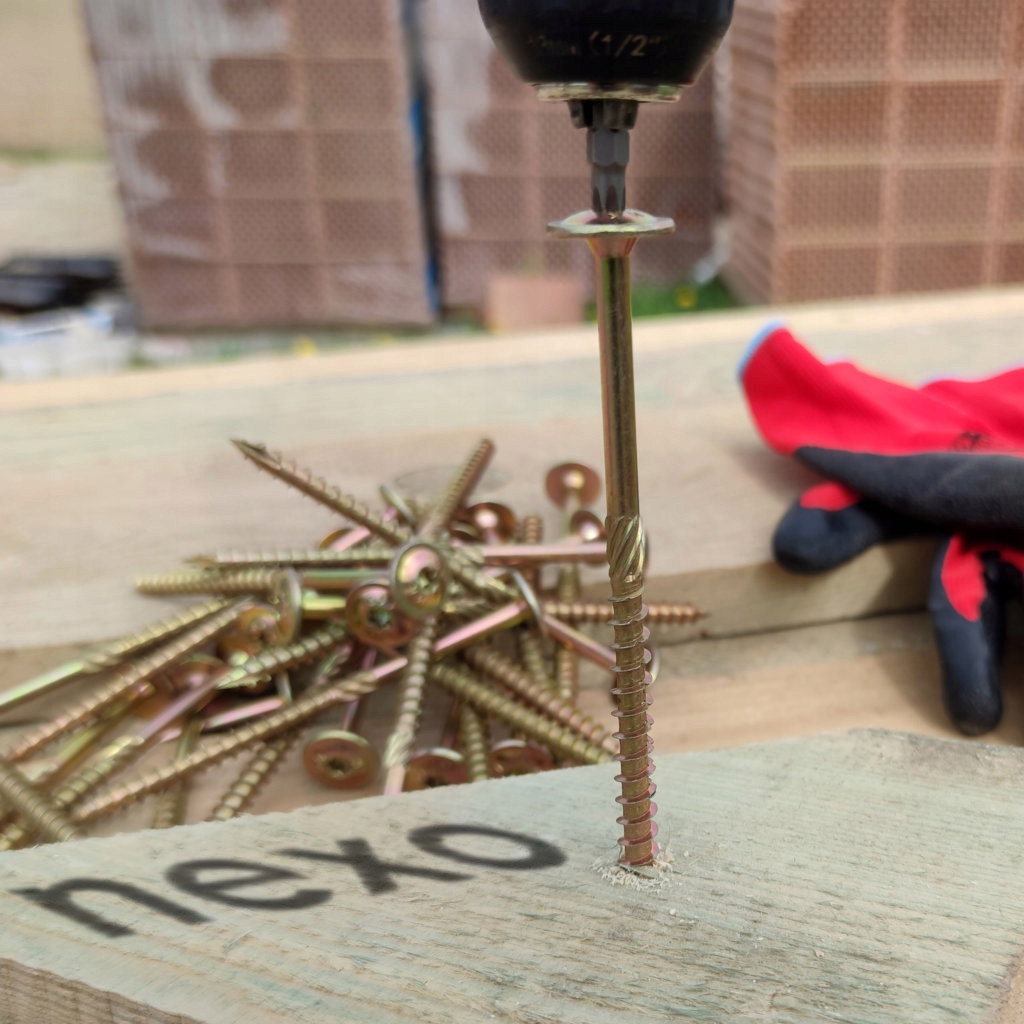 WKRĘTY CIESIELSKIE 8X160 DO DREWNA KROKWI TALERZOWE PODKŁADKOWE TORX 25x Producent inna