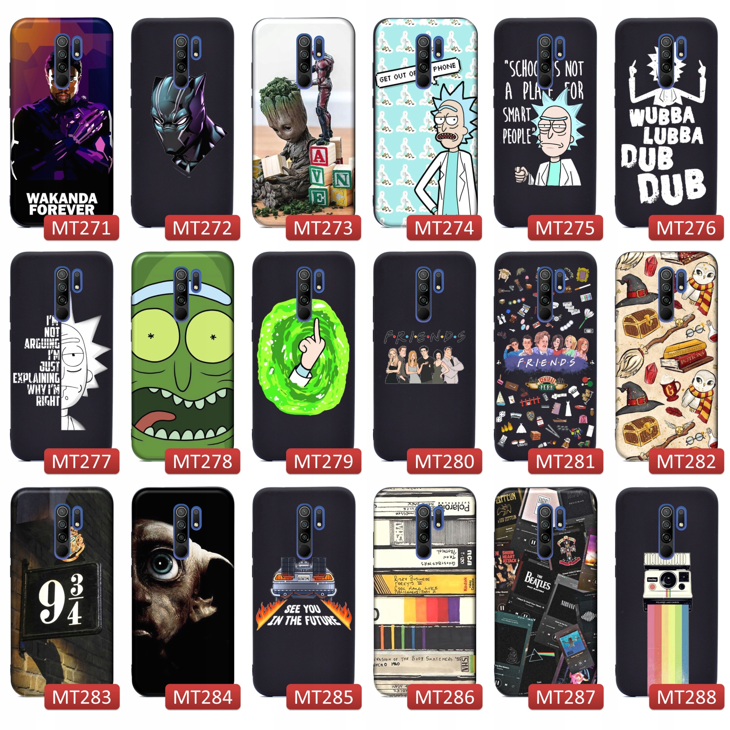 Etui matt case do Xiaomi Redmi 9 Modne Wzory Marka Inna