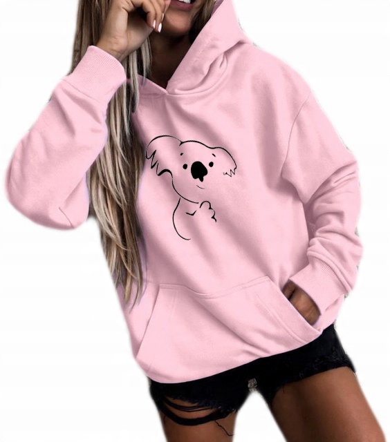 

Bluza Damska Kangurek Z Nadrukiem Koala XXL