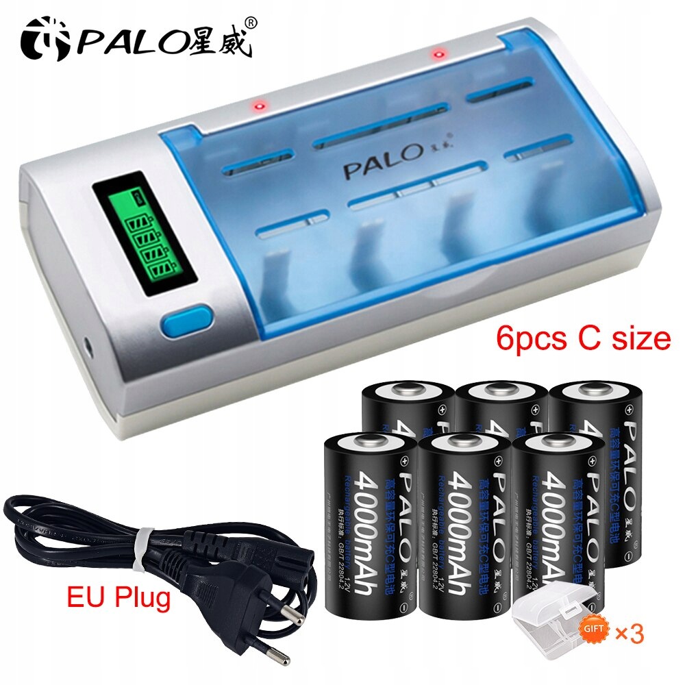Nabíječka Baterií Palo C906W 6 Akumulátorů R14