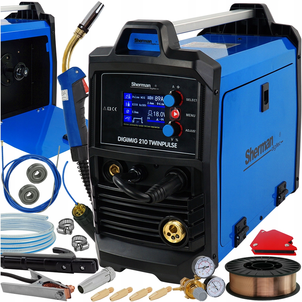 Spawarka Migomat Synergia Lutospawanie Puls Mig Mag Tig 200A Digimig 210