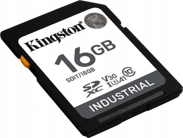 Kingston 16GB Sdhc Industrial -40C to 85C C10 Uhs-i U3 V30 A1 pSLC