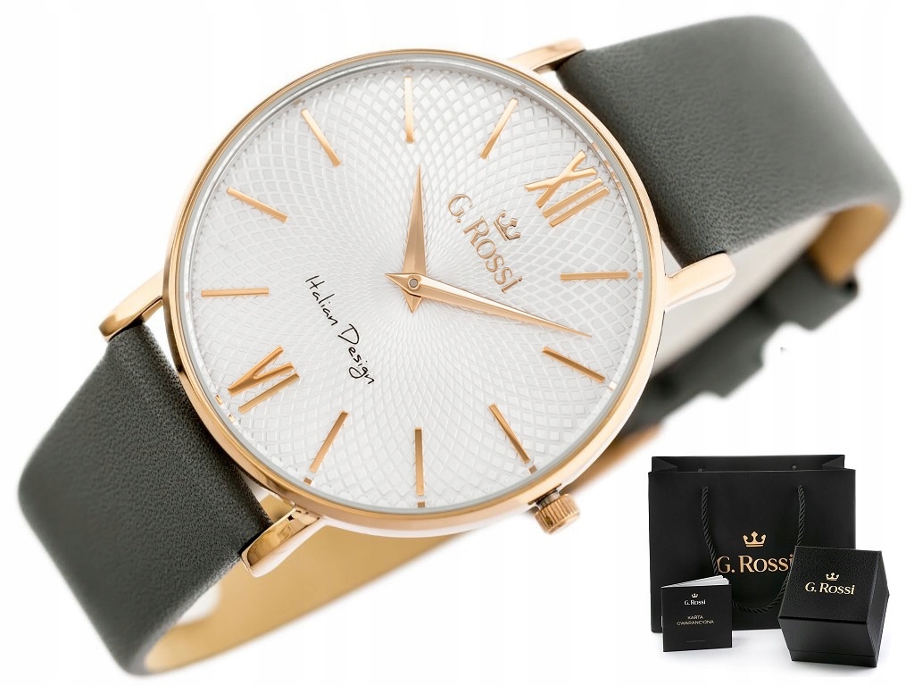 

Zegarek Damski G. Rossi Stacy klasyczny Box Grawer