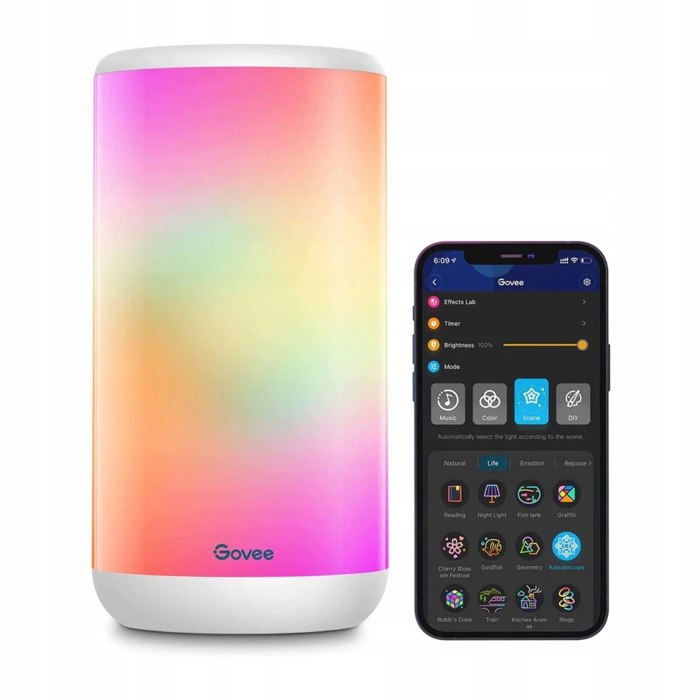 Govee H6052 Aura Led lampa Rgbic, 2200k-6500k, Wi-Fi, Bluetooth