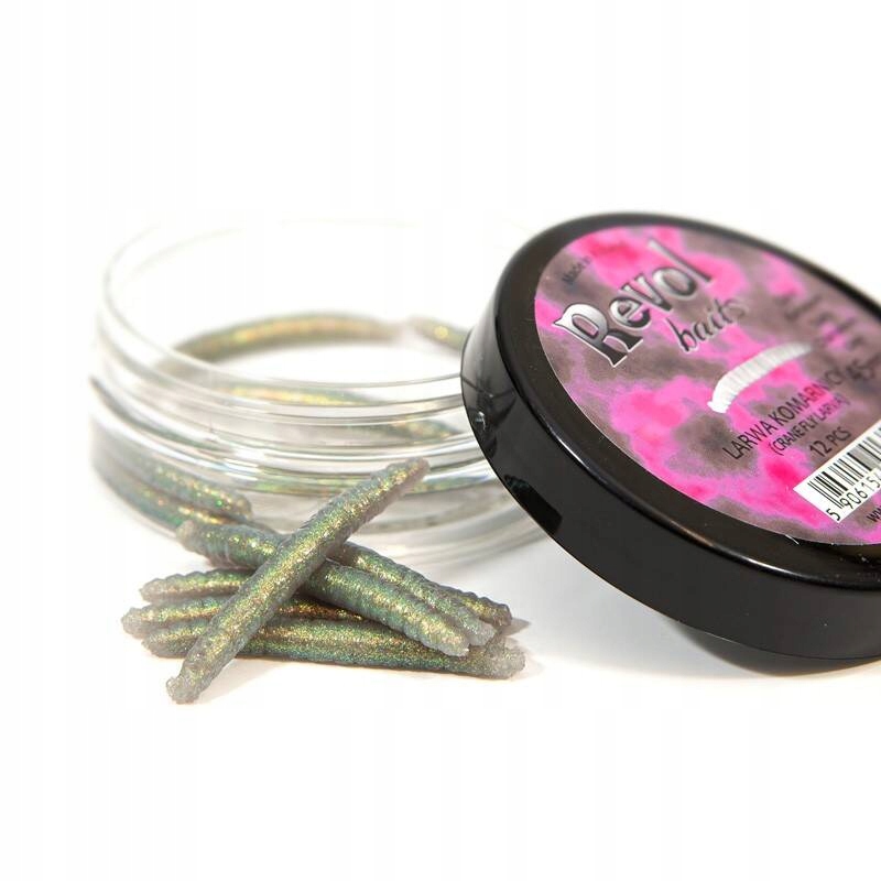 Przynęta Revol Baits Larwa Komarnicy 4.5cm Kameleon Szary 12szt