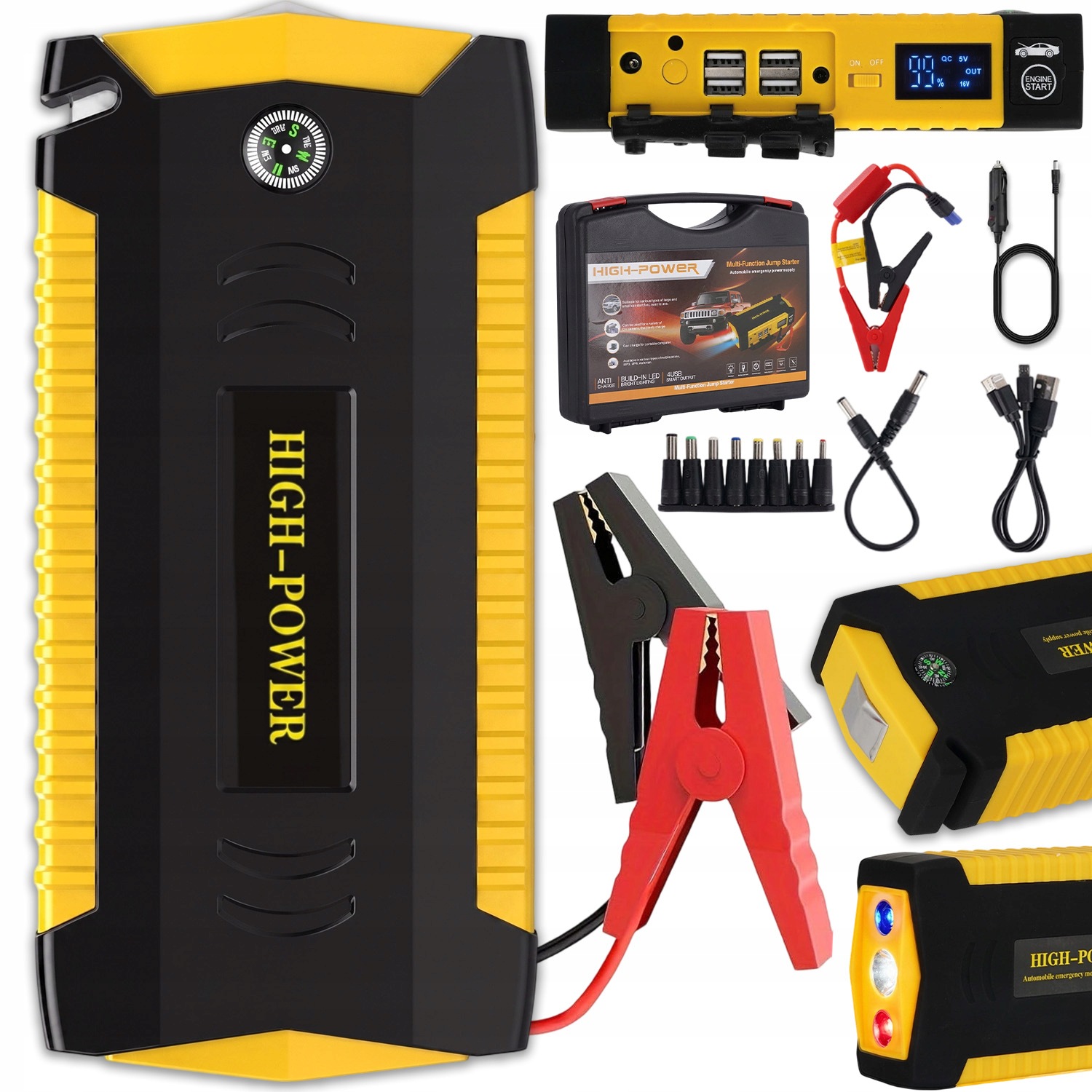 Silné Štartovacie Zariadenie Pre Auto Jump Starter Štart Powerbank 12V