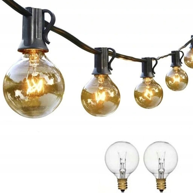 

Girlanda Ogrodowa Lampki Żarówki Kule 7,6m 25+2szt