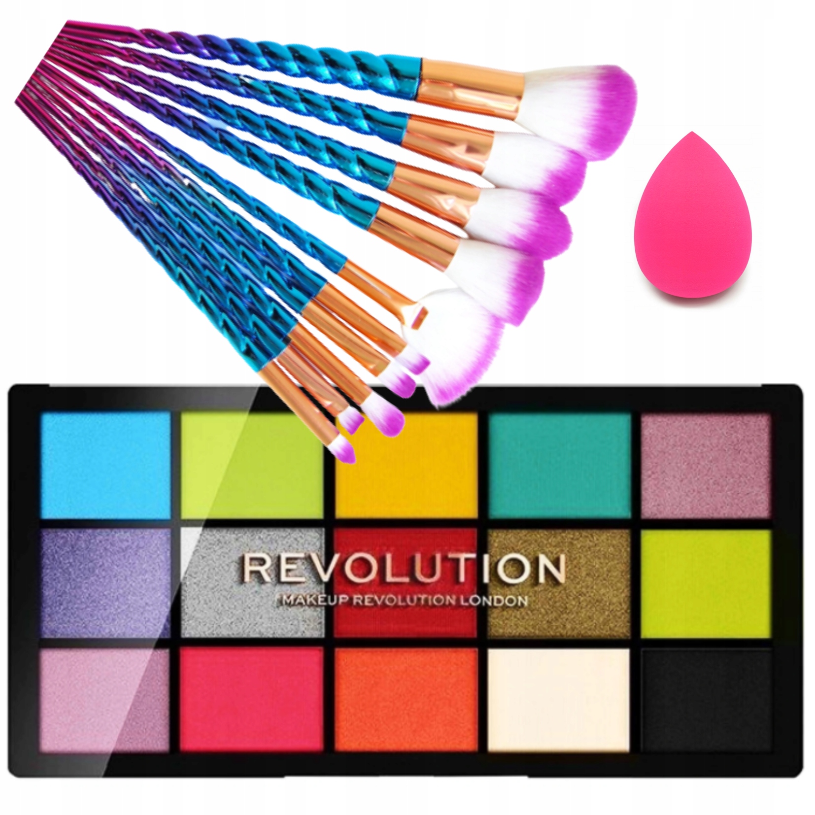 

Paleta Cieni Makeup Revolution Zestaw 10 pędzli
