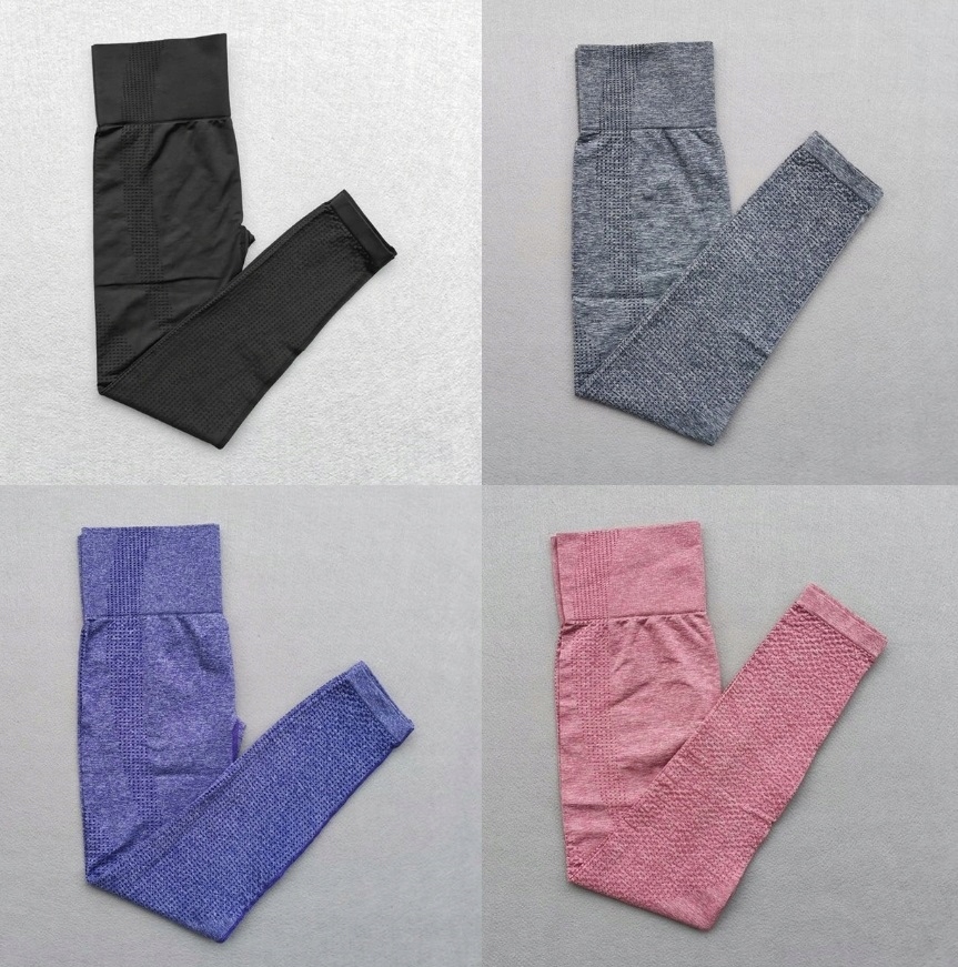 LEGGINSY GYM SILOWNIA PUSH UP BEZSZWOWE ELASTYCZNE Marka inna