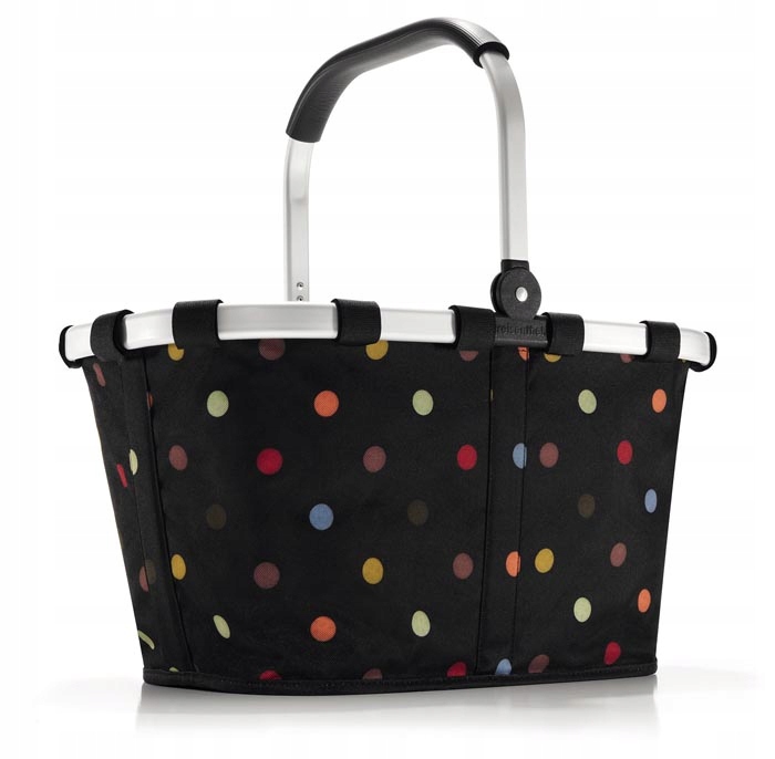 Nákupný košík s hrachmi (čierny) Carrybag Reisenthel