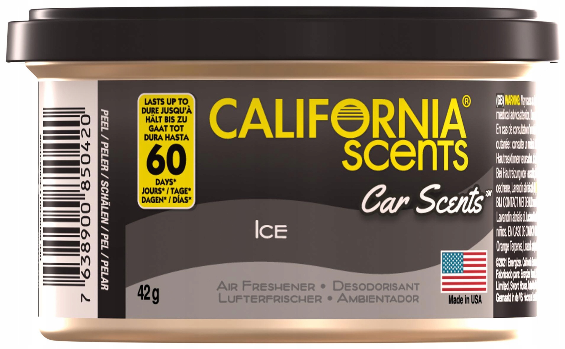 

California Car Scents zapach Męskich Perfum Ice