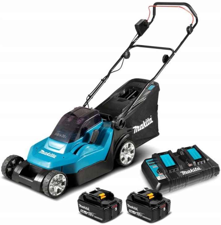 Kosiarka akumulatorowa Makita DLM432PT2 43 cm 18V aku 5Ah x 2szt. ładowarka