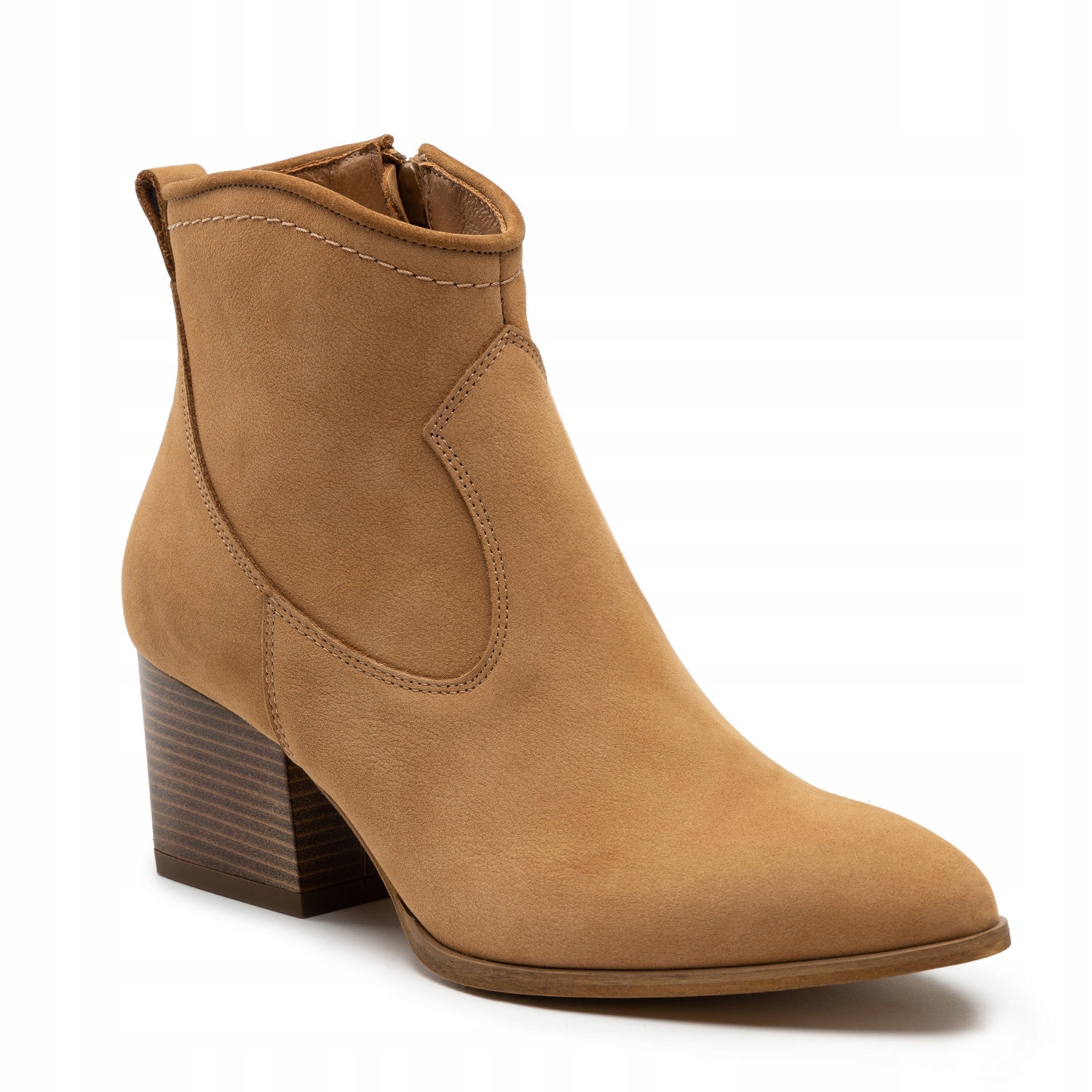 Botki R.Polański 1147 Camel Nubuk