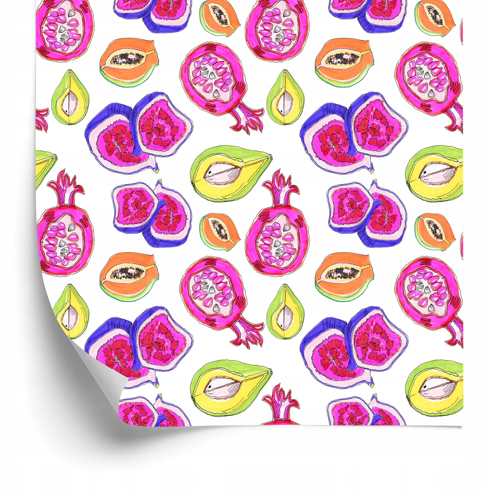 Tapeta do kuchyně, jídelny Barevné ovoce 50x1000 cm