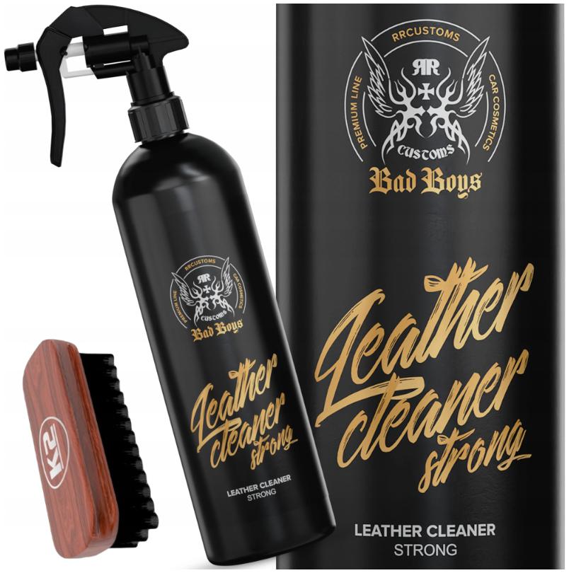 RR CUSTOMS RRC BAD BOYS LEATHER CLEANER STRONG 1L ZESTAW SKÓR