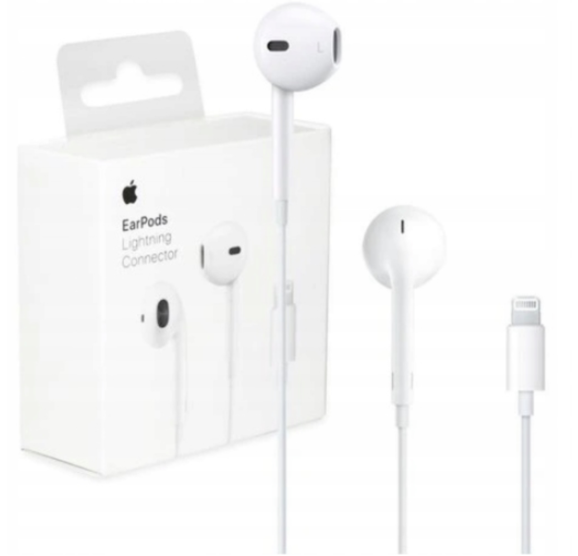 Słuchawki przewodowe Apple EarPods dokanałowe białe Lightning 1,40 m