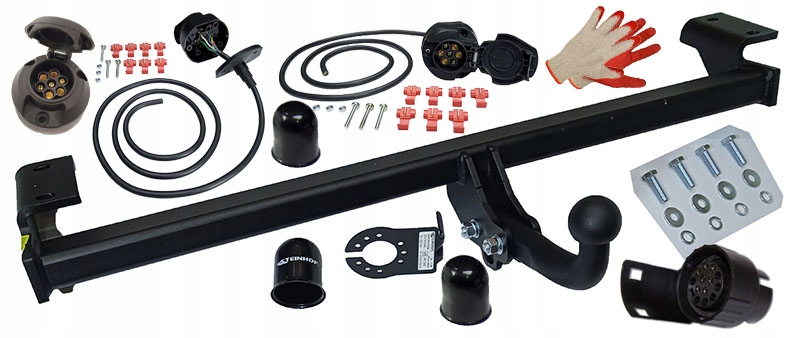 2000kg/80kg HAK HOLOWNICZY+WIĄZKA +ADAPTER TOYOTA RAV4 II 2 2000-2005 XA20