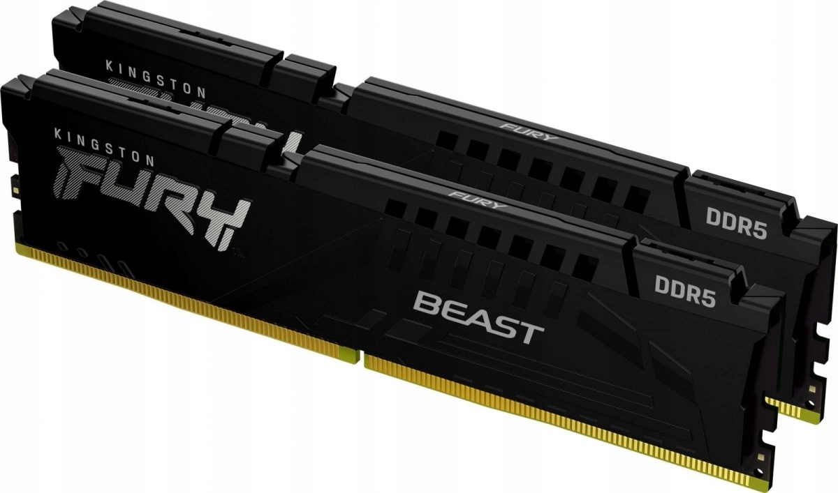 Kingston Pamäť DDR5 Fury Beast 64GB(2*32GB)/5200 CL40 čierna