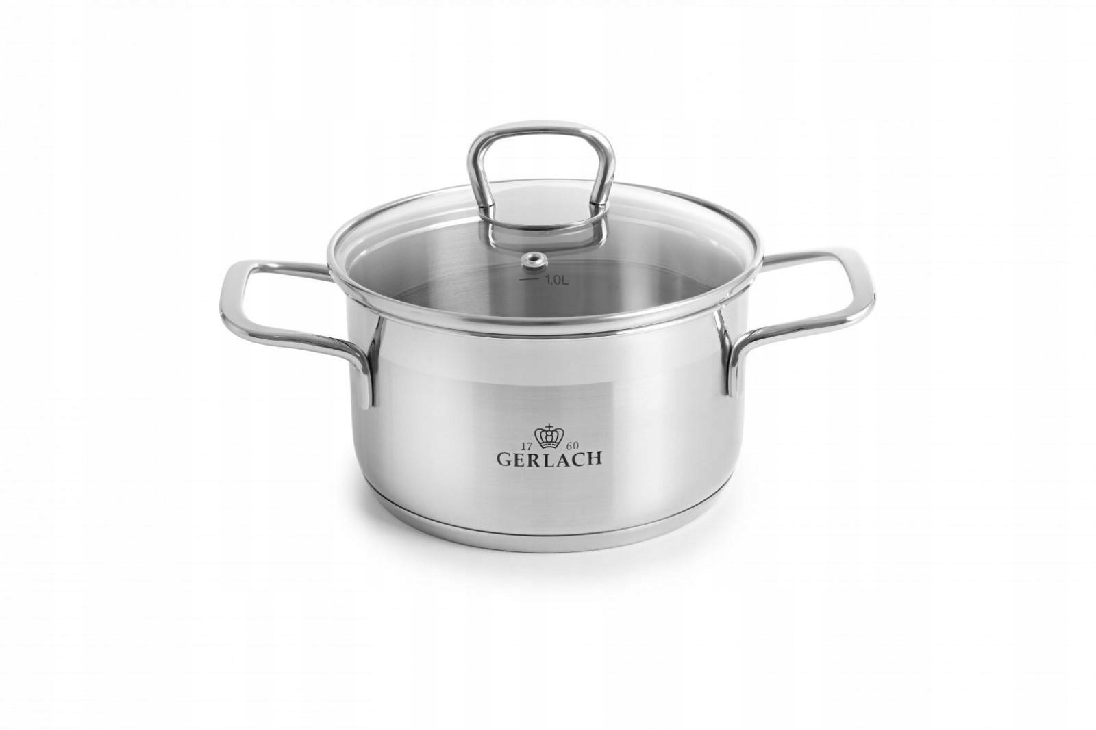 

Garnek z pokrywką 18 cm stalowy Gerlach Brava 2L