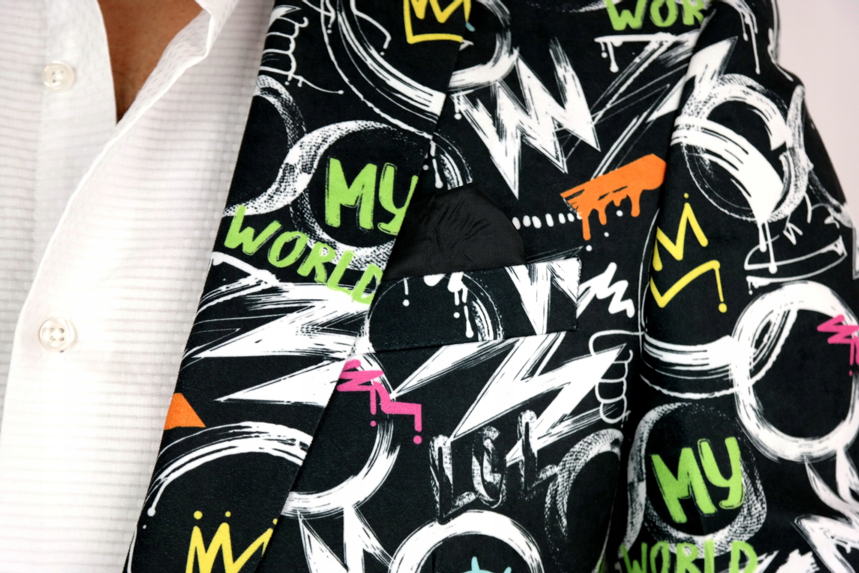 GIOVANNI PERA Marynarka męska D607 oko 64 XXXXL Wzór dominujący mix wzorów